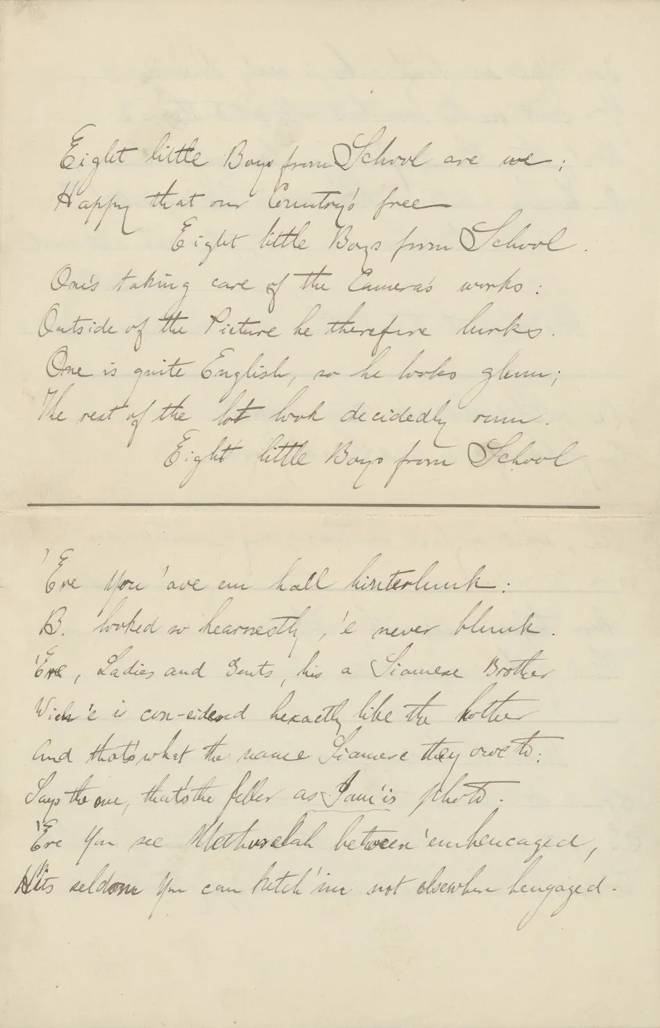 Morris Loeb's poem by Alfred Stieglitz