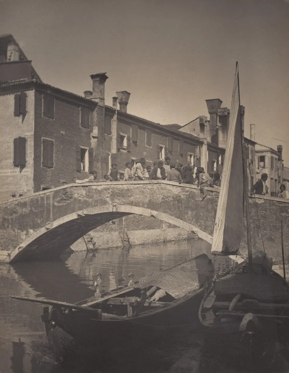On the Bridge—Chioggia by Alfred Stieglitz