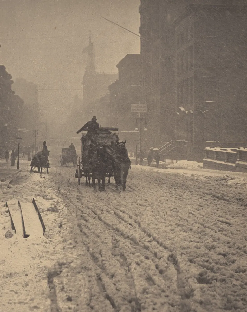 Winter, Fifth Avenue by Alfred Stieglitz