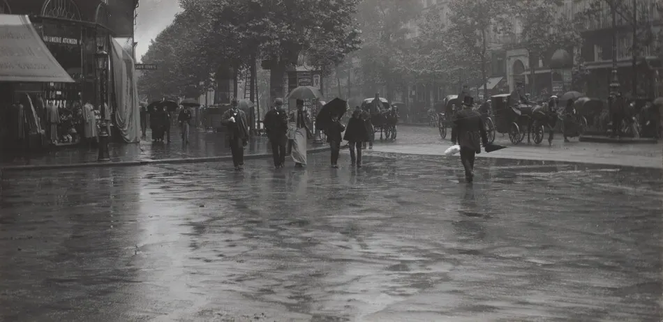 A Wet Day on the Boulevard, Paris by Alfred Stieglitz