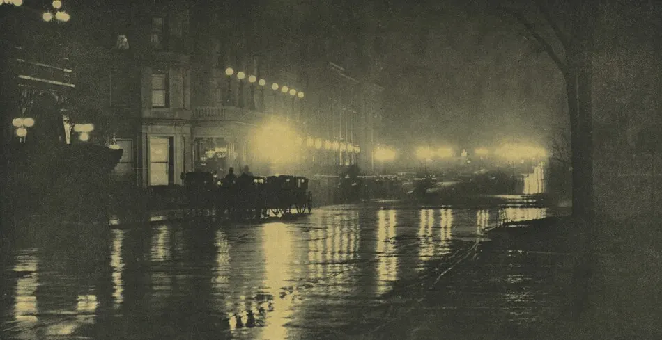 The Glow of Night—New York by Alfred Stieglitz