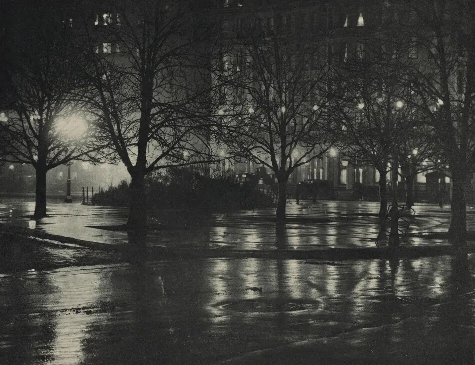 Reflections: Night—New York by Alfred Stieglitz