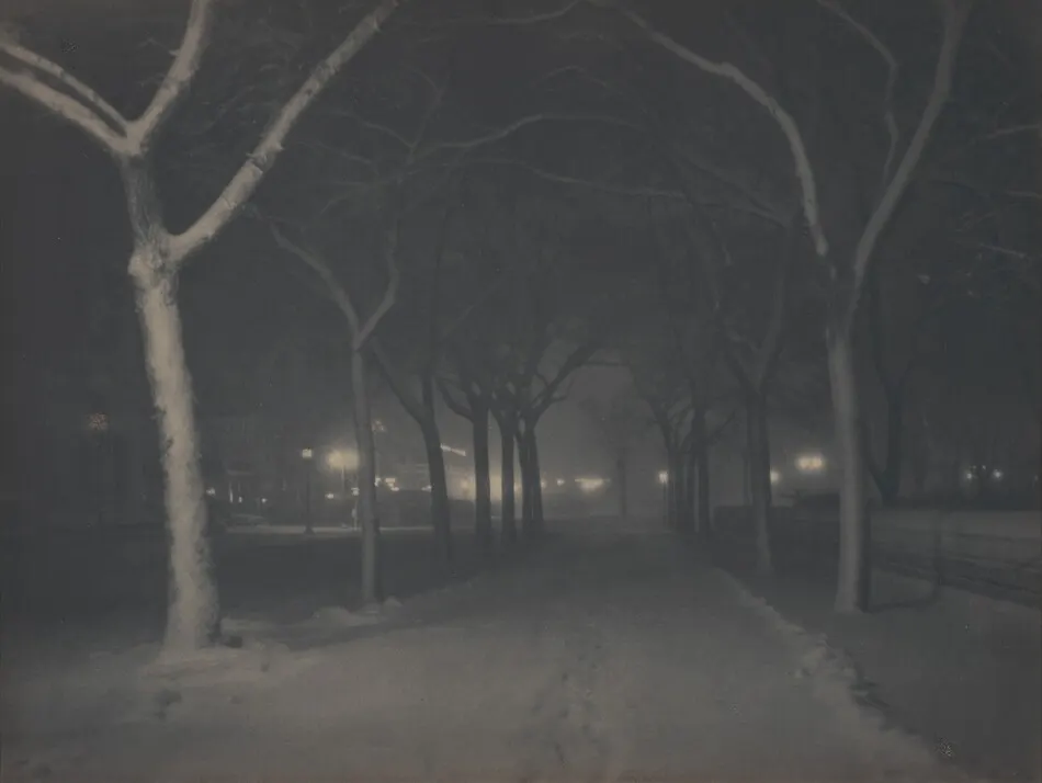 An Icy Night by Alfred Stieglitz