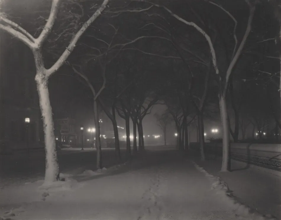 An Icy Night by Alfred Stieglitz