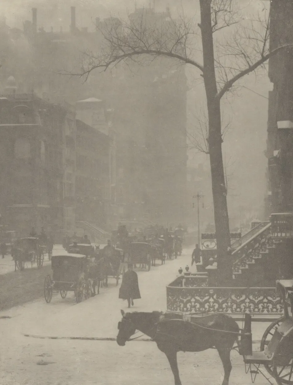 The Street, Fifth Avenue by Alfred Stieglitz