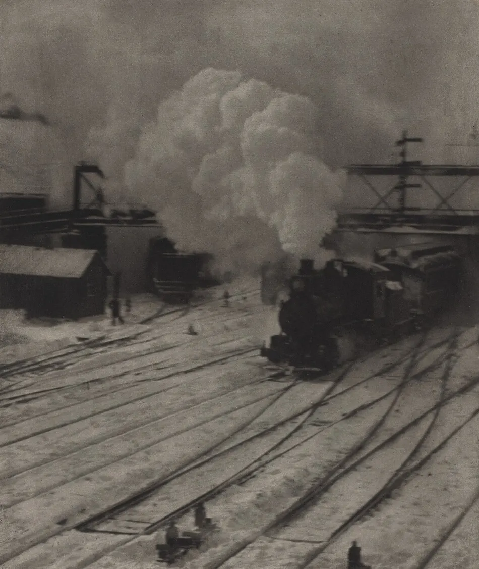 The Railroad Yard, Winter by Alfred Stieglitz