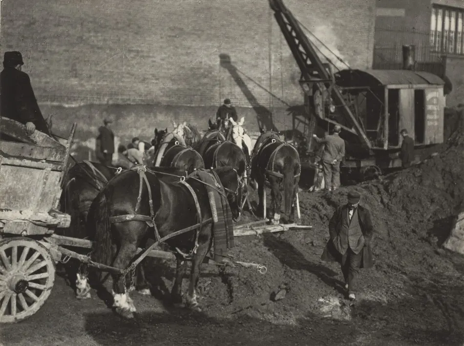 Excavating, New York by Alfred Stieglitz