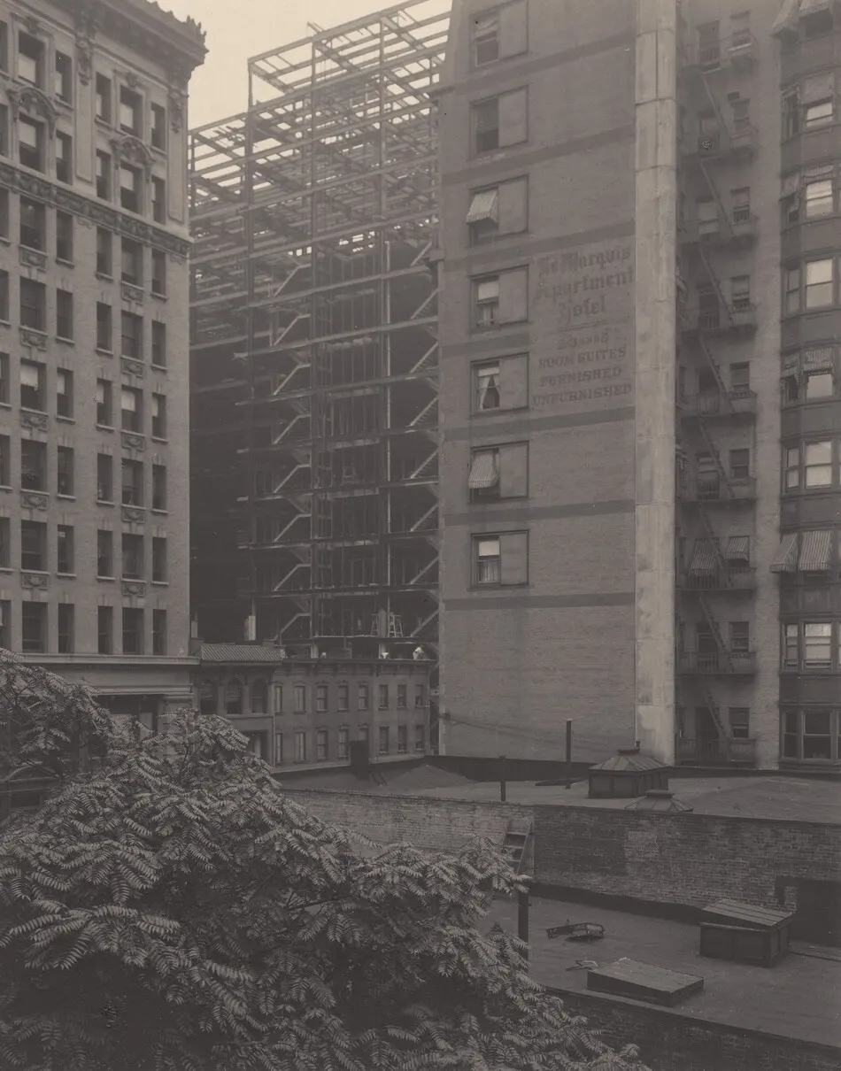 From the Back-Window—291—Building in Construction by Alfred Stieglitz