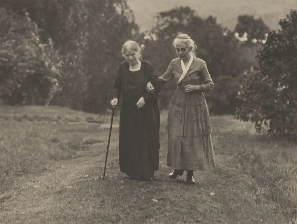 Hedwig Stieglitz and Katherine Herzig, Lake George by Alfred Stieglitz