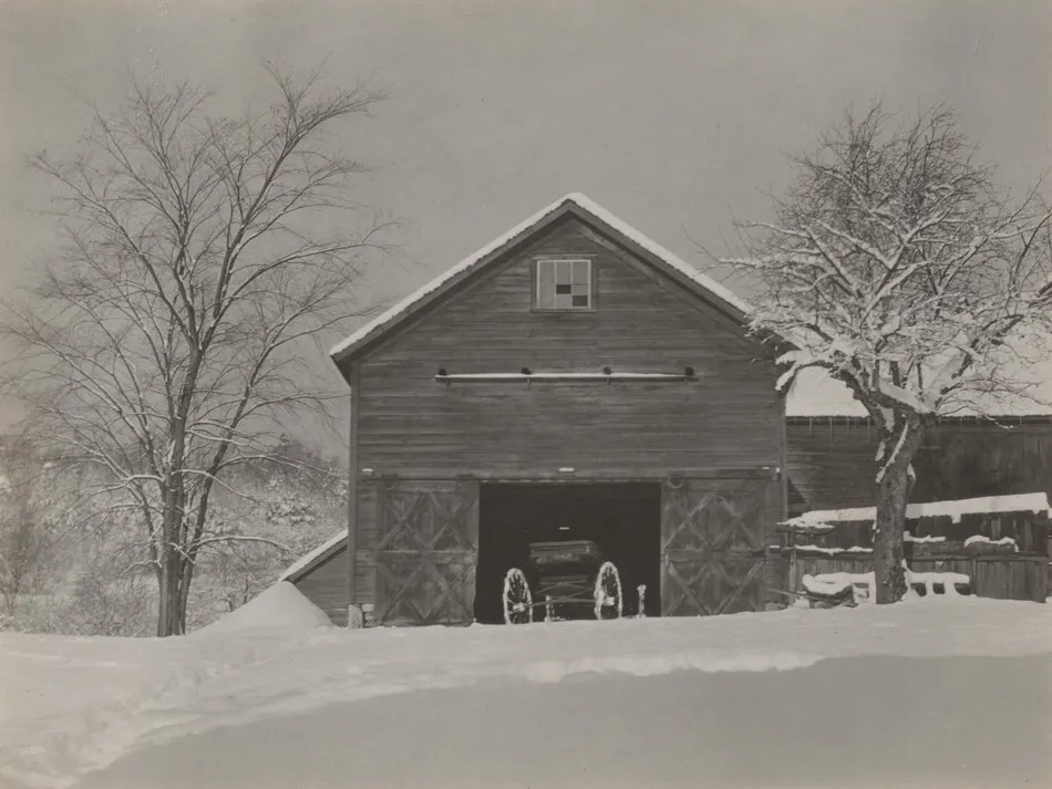 Barn & Snow by Alfred Stieglitz