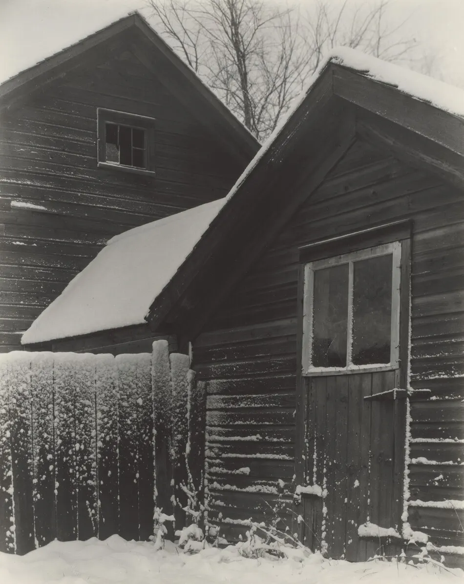 Barn & Snow by Alfred Stieglitz