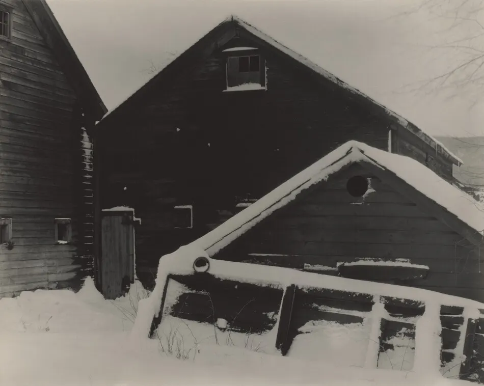 Barn & Snow by Alfred Stieglitz