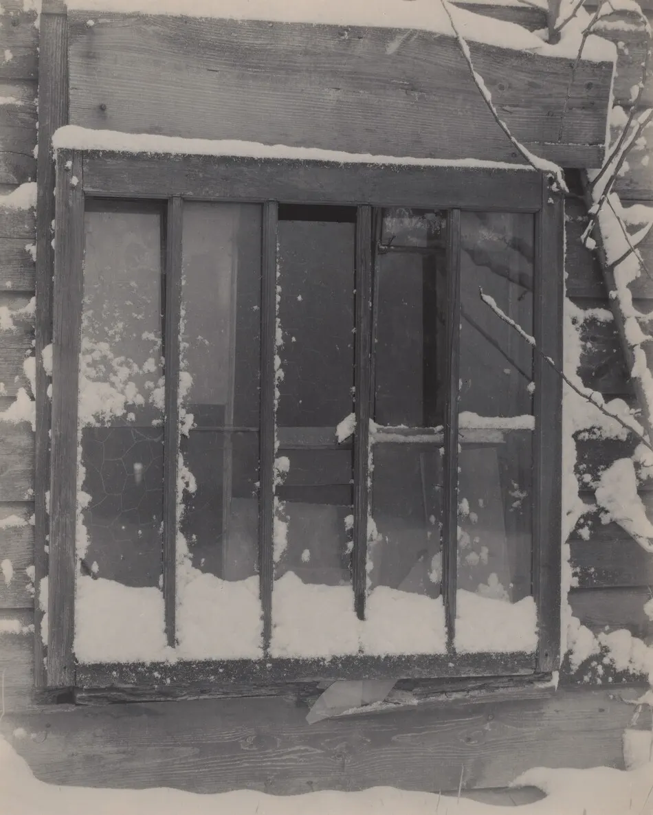 Window: Wood, Glass, Snow by Alfred Stieglitz