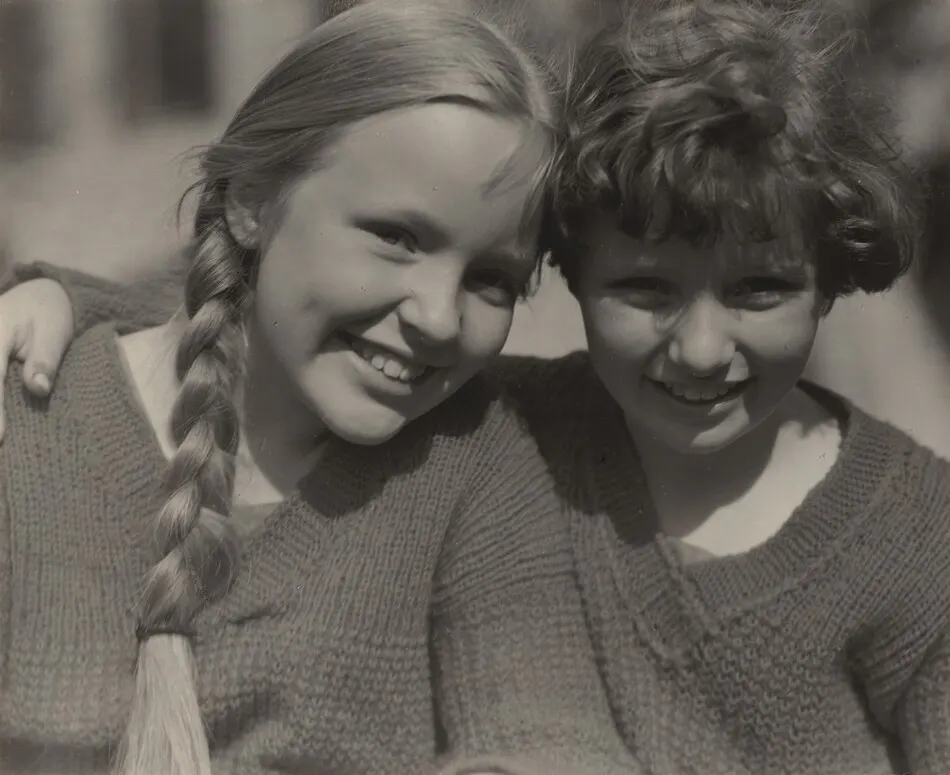 Elizabeth (Peggy) and Sue Davidson by Alfred Stieglitz