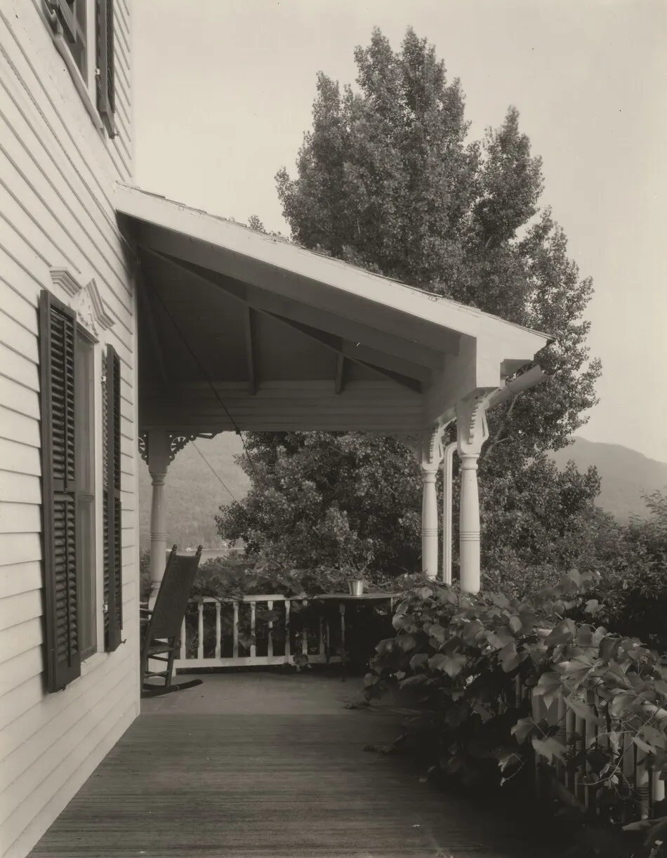 House, Leaves and Tree by Alfred Stieglitz