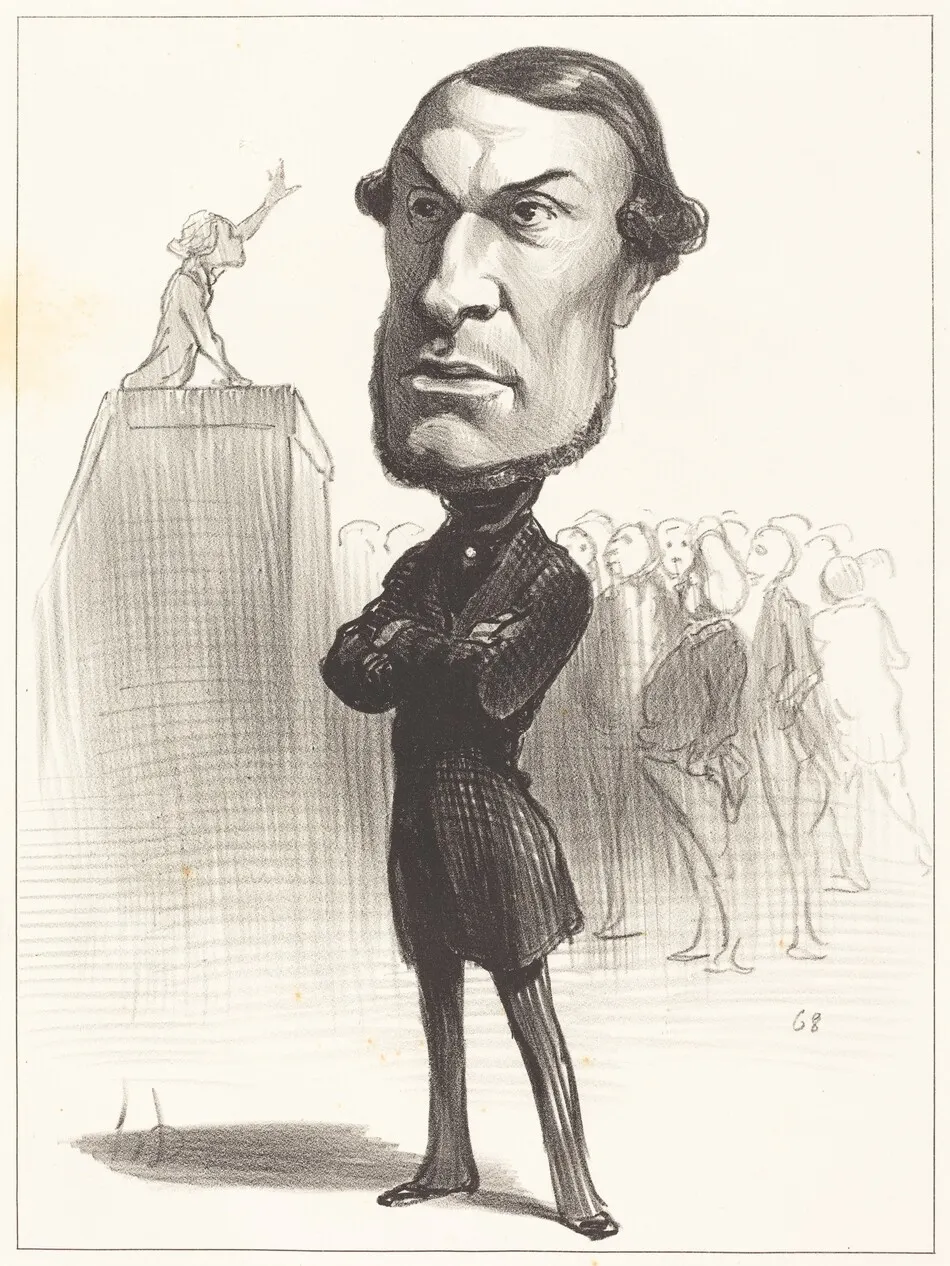 Achille Fould by Honoré Daumier