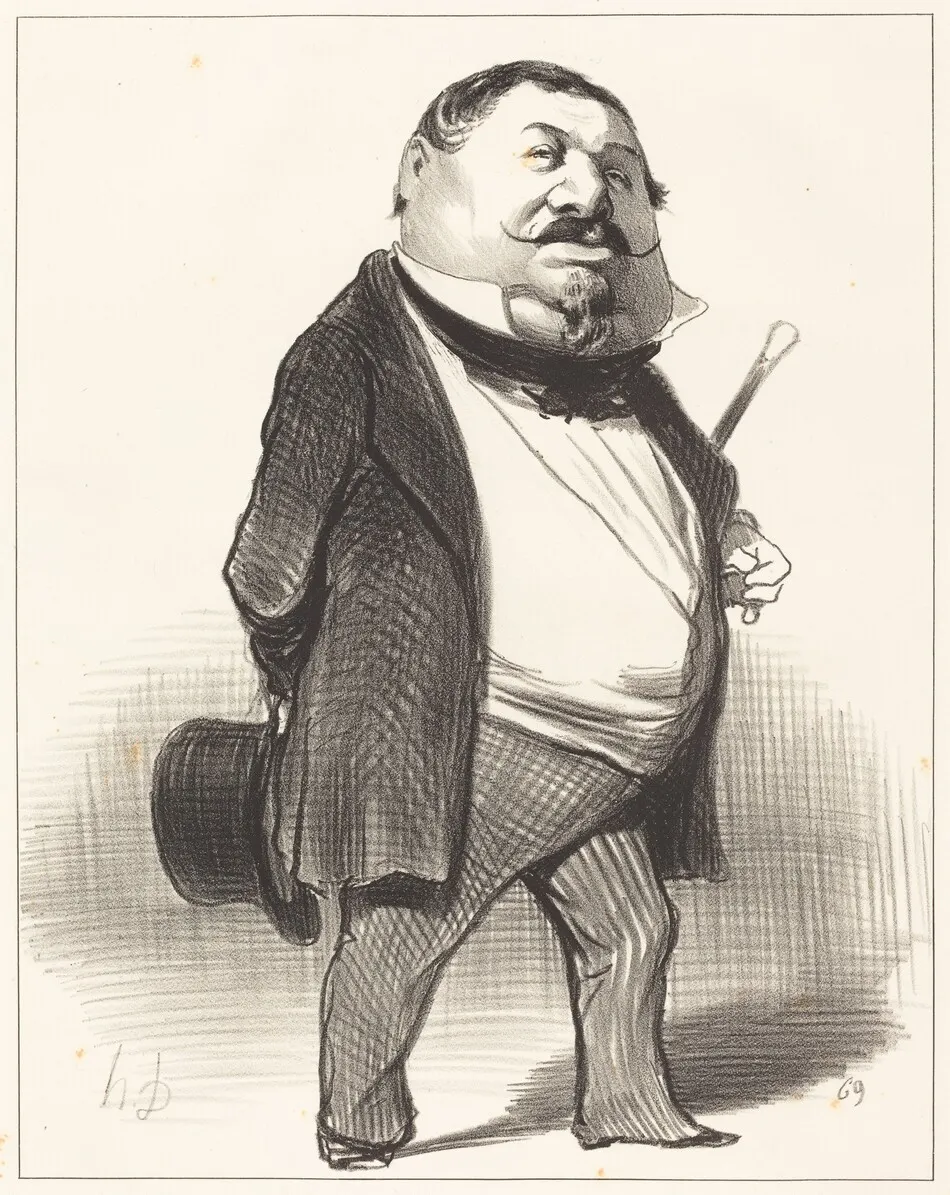 Prince Lucien Murat by Honoré Daumier