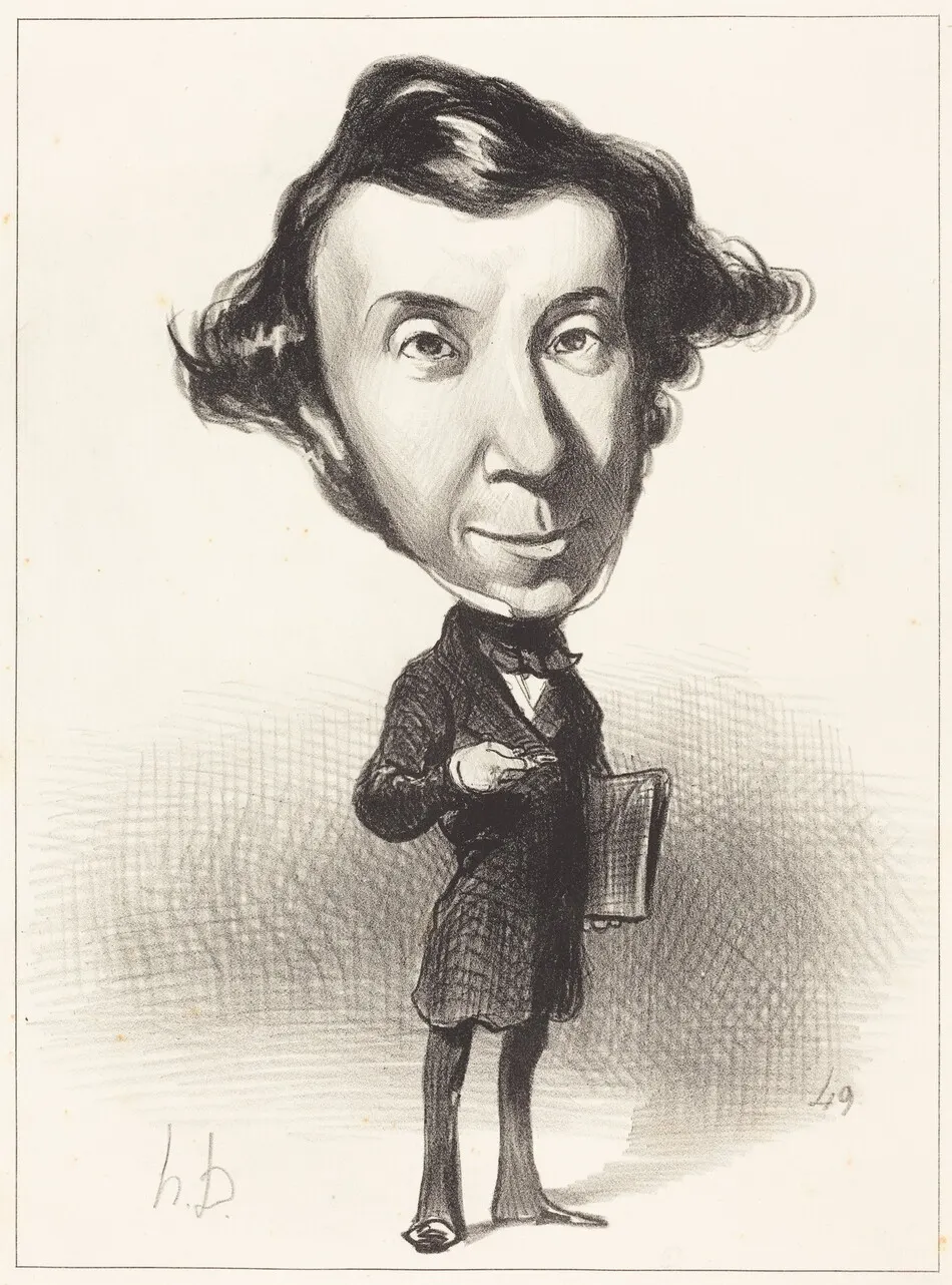 Alex. Ch. Henri de Tocqueville by Honoré Daumier