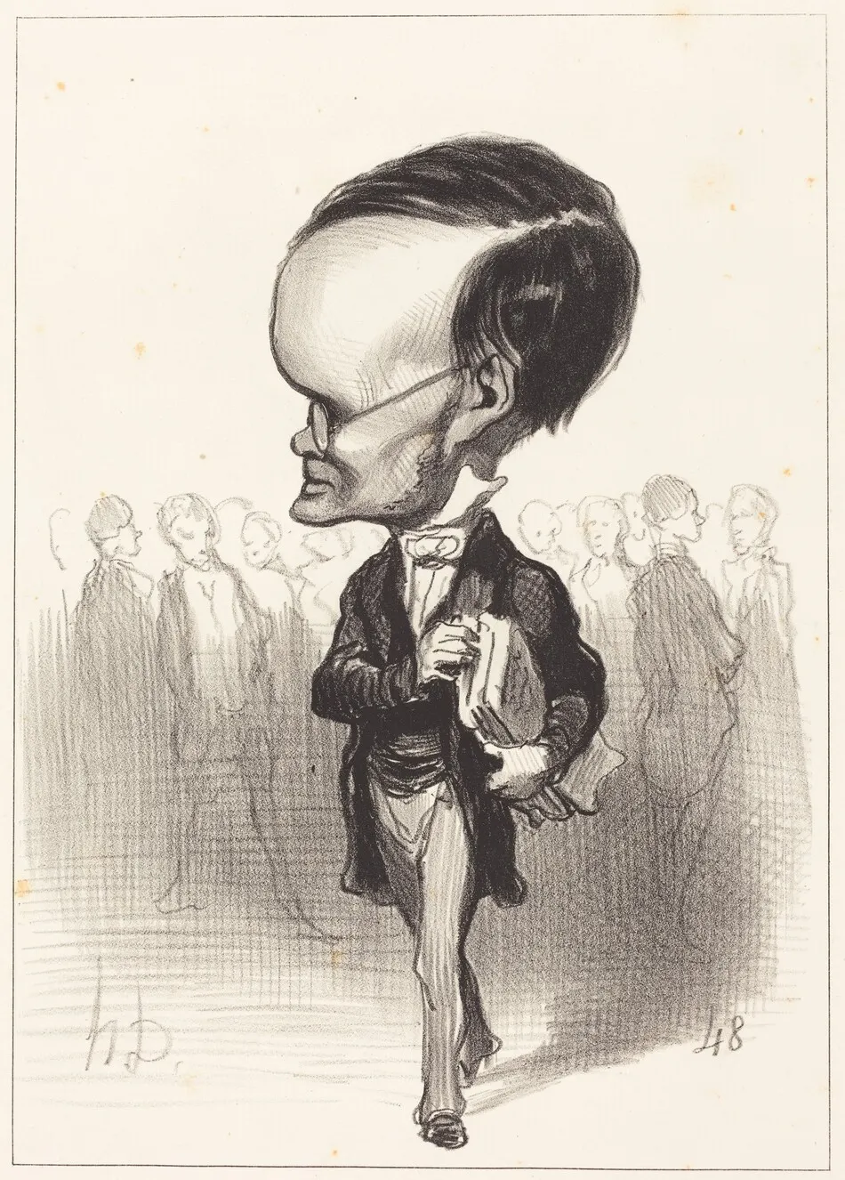 Arm. Jacques Lherbette by Honoré Daumier