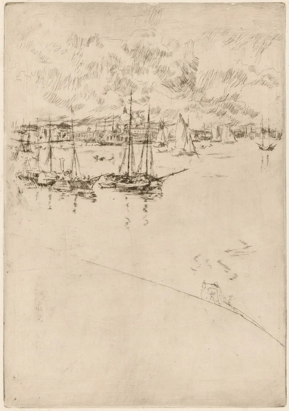 The Steamboat, Venice by James McNeill Whistler