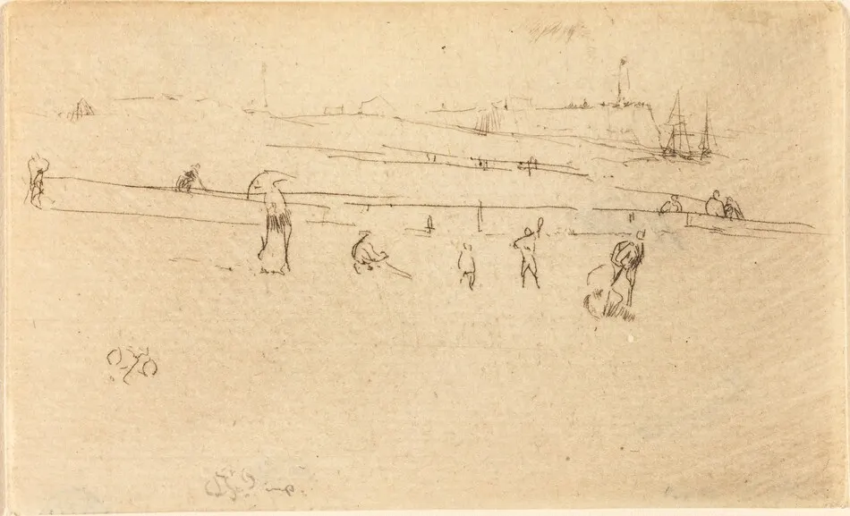 A Sketch at Dieppe by James McNeill Whistler