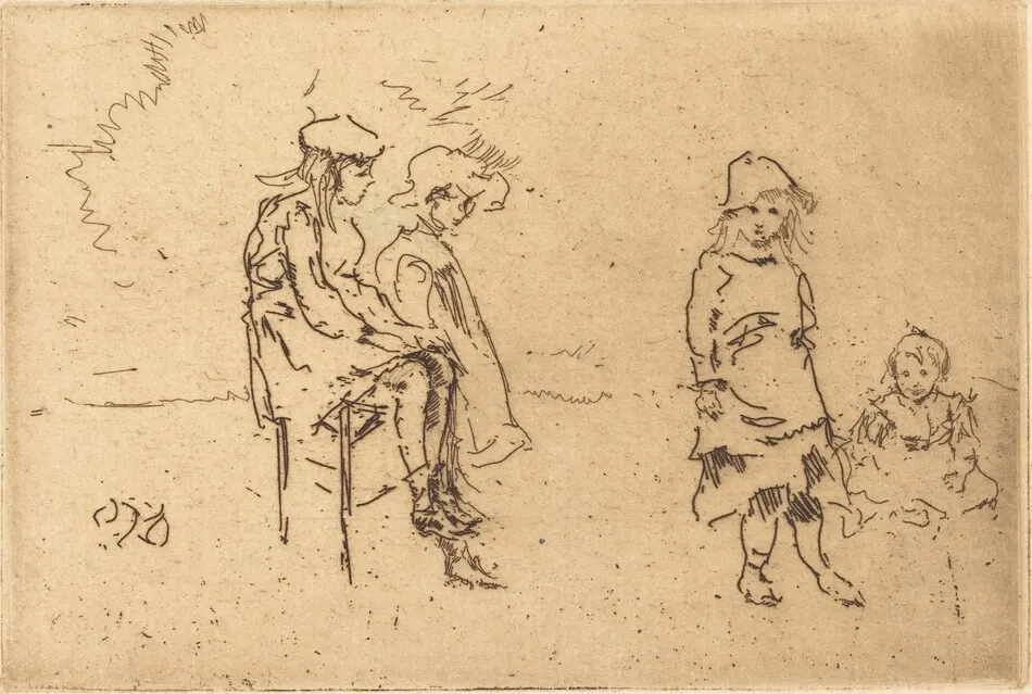 The Menpes Children by James McNeill Whistler