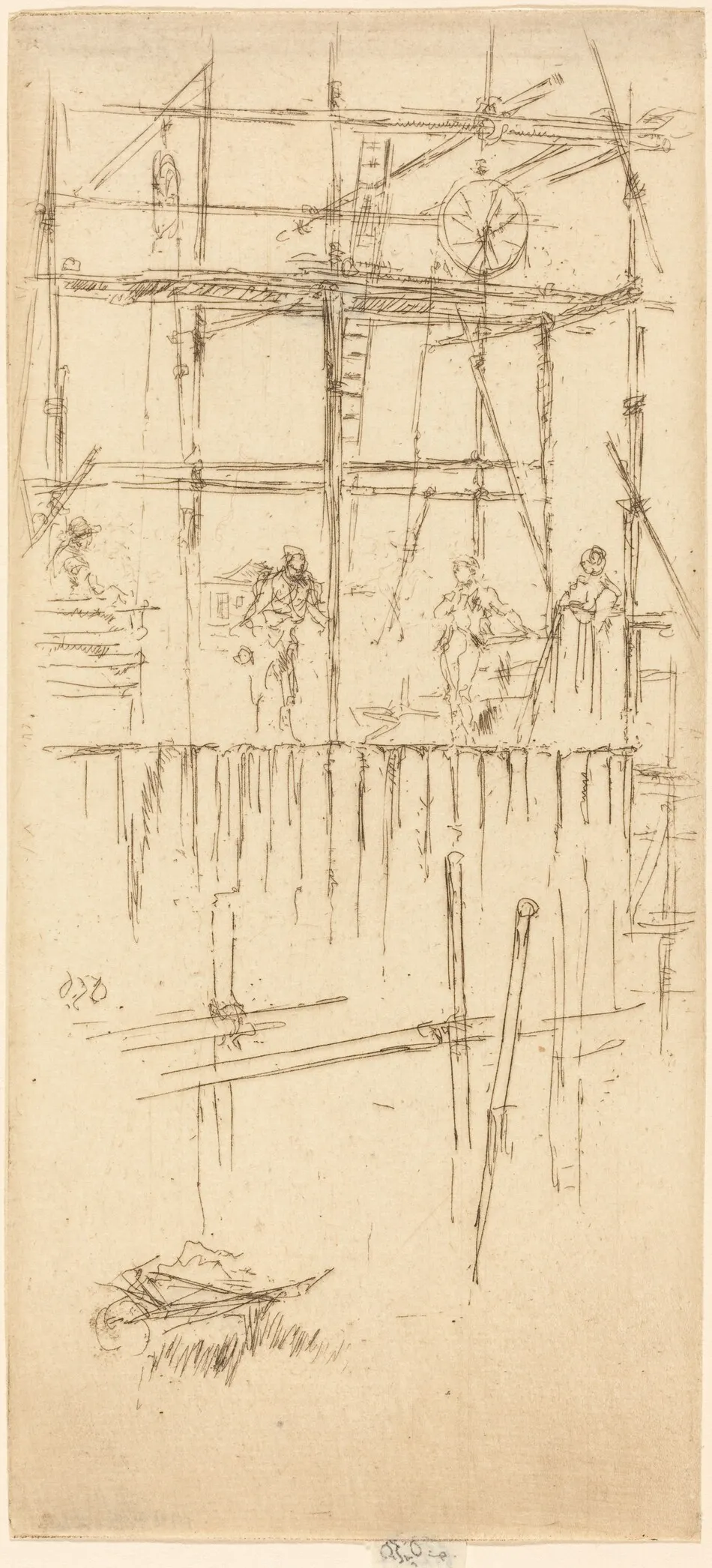 Savoy Scaffolding by James McNeill Whistler