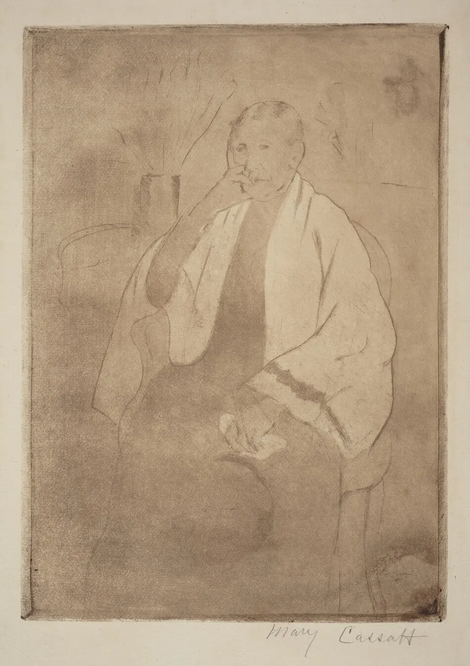 A Portrait of the Artist's Mother by Mary Cassatt