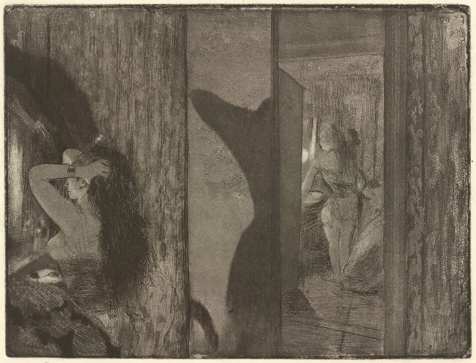 Actresses in Their Dressing Rooms by Edgar Degas