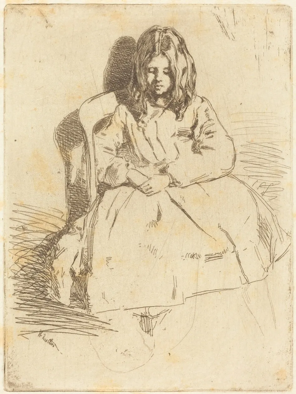 Annie Seated by James McNeill Whistler