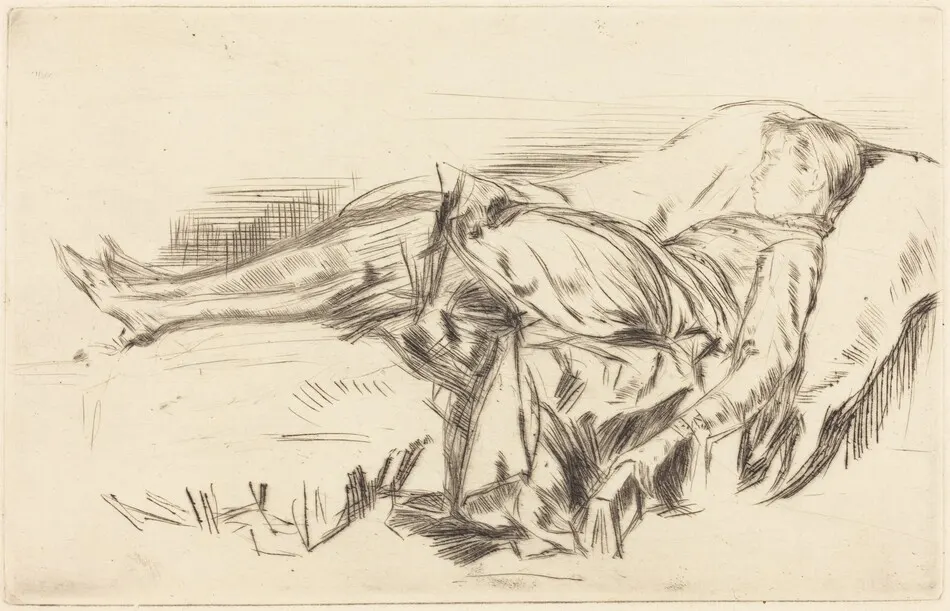 A Child on a Couch, No.2 by James McNeill Whistler