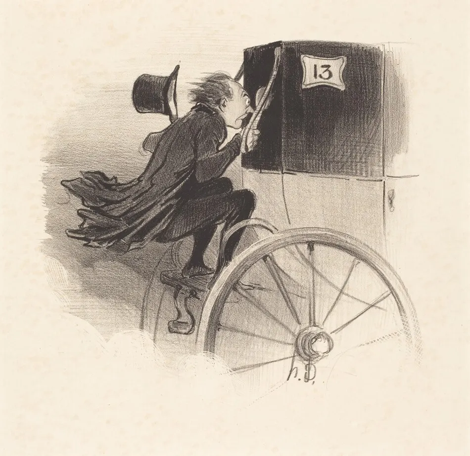 Ah! très bien j'en suis sur! malheureuse... by Honoré Daumier
