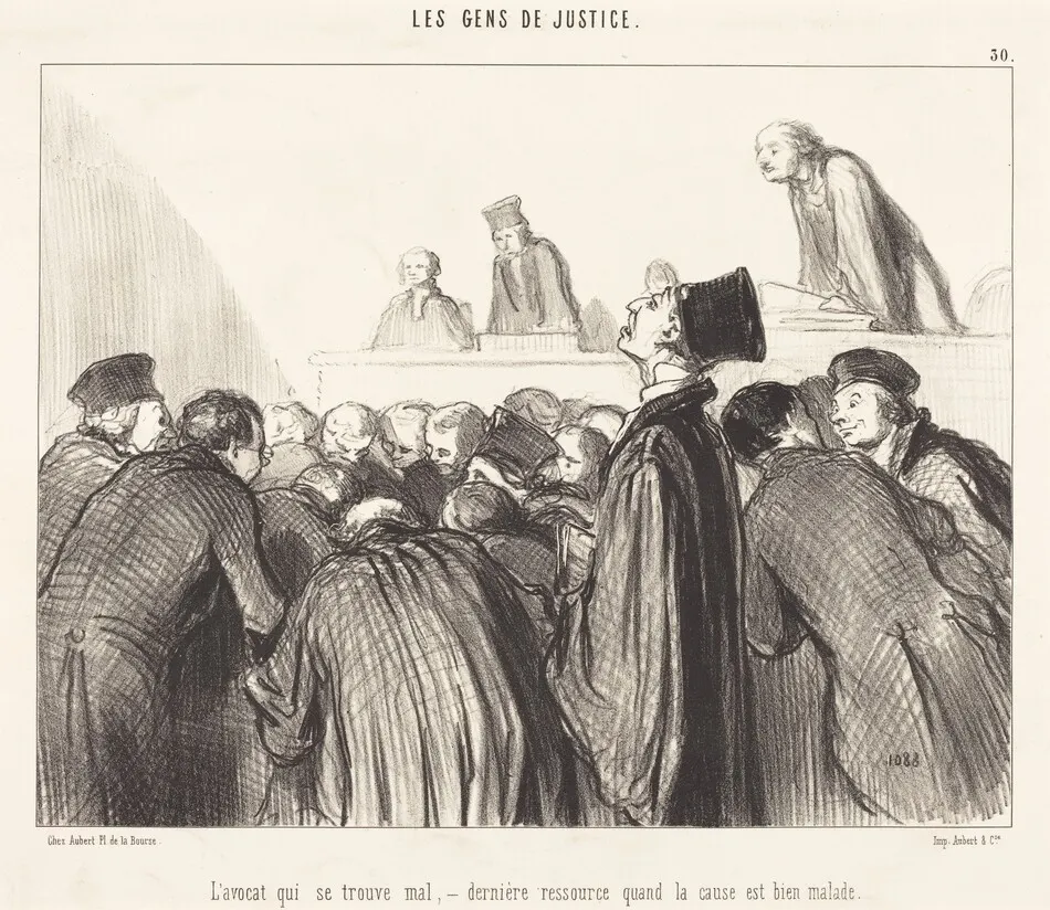L'Avocat que se trouve mal by Honoré Daumier