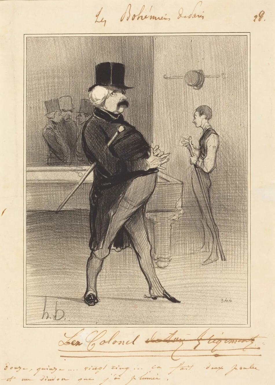 L'Ex-Colonel by Honoré Daumier