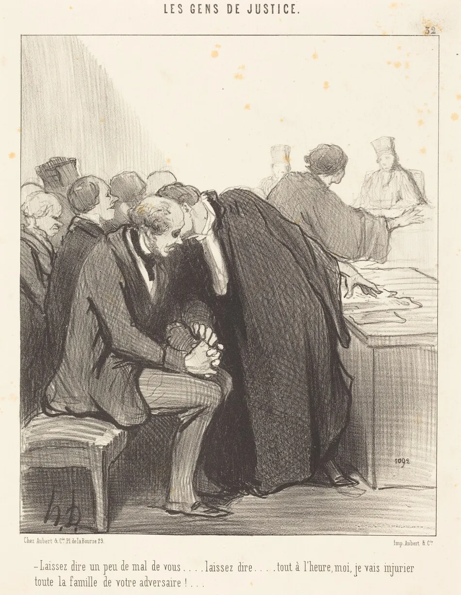 Laissez dire un peu de mal de vous... by Honoré Daumier