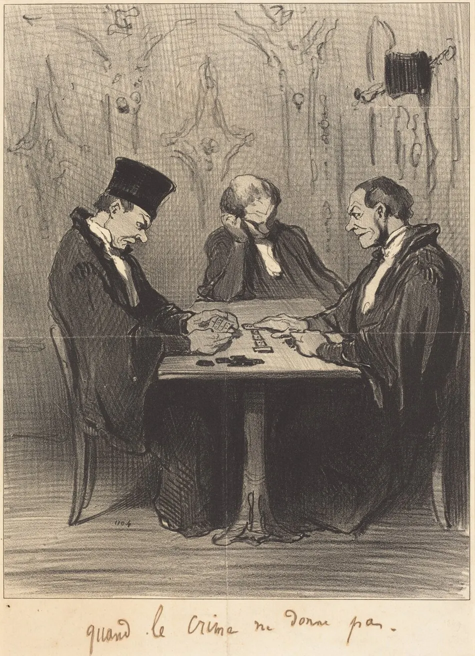Quand le crime ne donne pas by Honoré Daumier