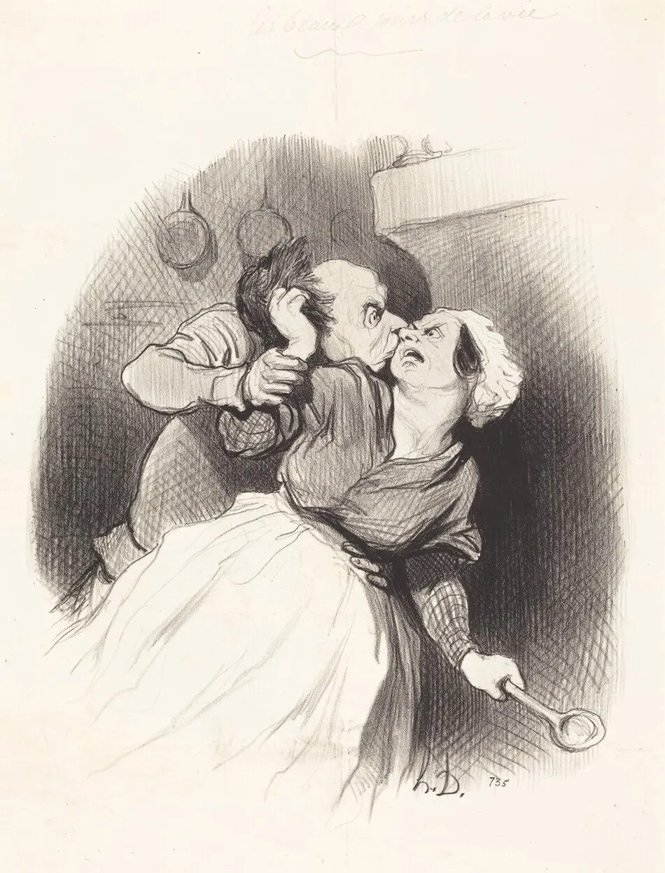 Un Retour de jeunesse by Daumier, Honoré