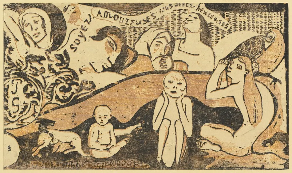 Be in Love and You will be Happy (Soyez amoureuses, vous serez heureuses) by Paul Gauguin
