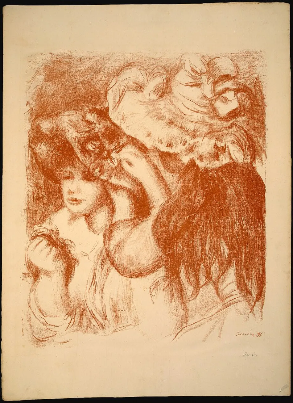 The Hat Pin (Le chapeau épingle) by Auguste Renoir