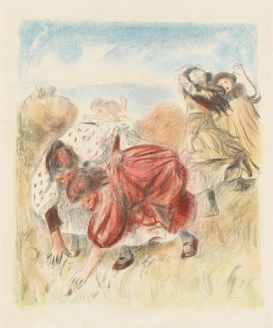 Children Playing Ball (Enfants jouant a la balle) by Auguste Renoir