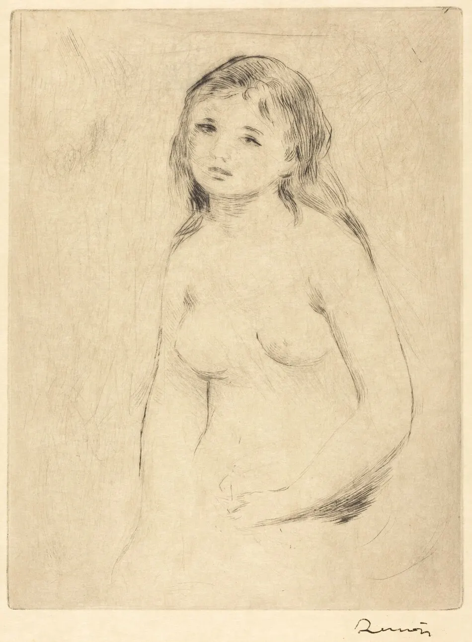 Study for a Bather (Etude pour une baigneuse) by Auguste Renoir