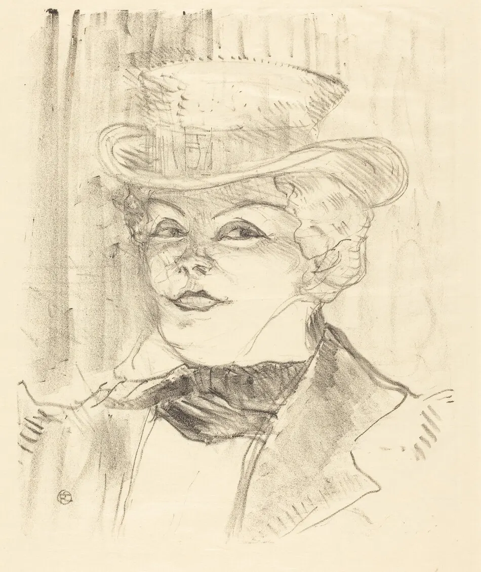 Mme. Réjane by Henri de Toulouse-Lautrec