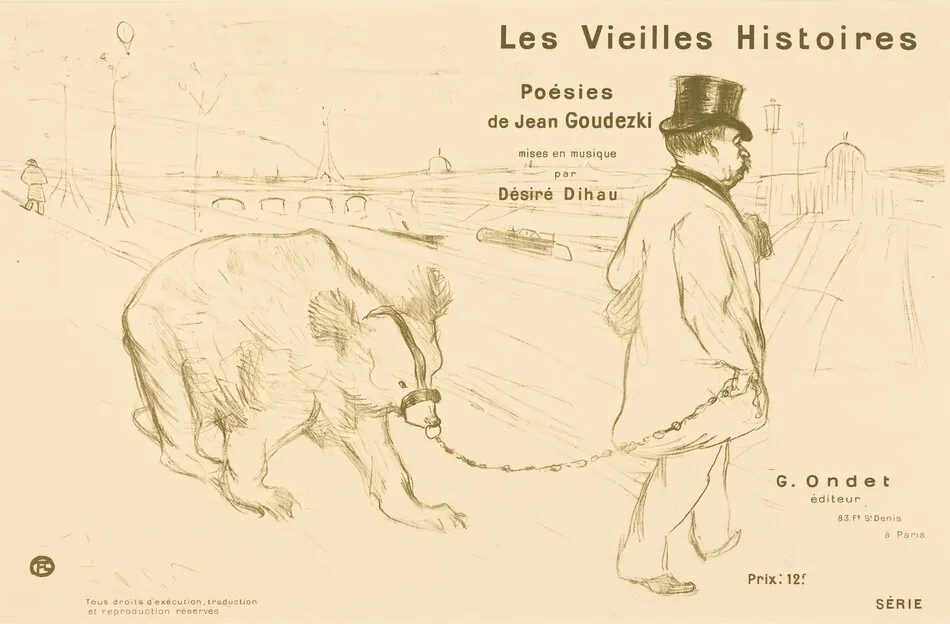 Les Vieilles Histoires (cover/frontispiece) by Henri de Toulouse-Lautrec