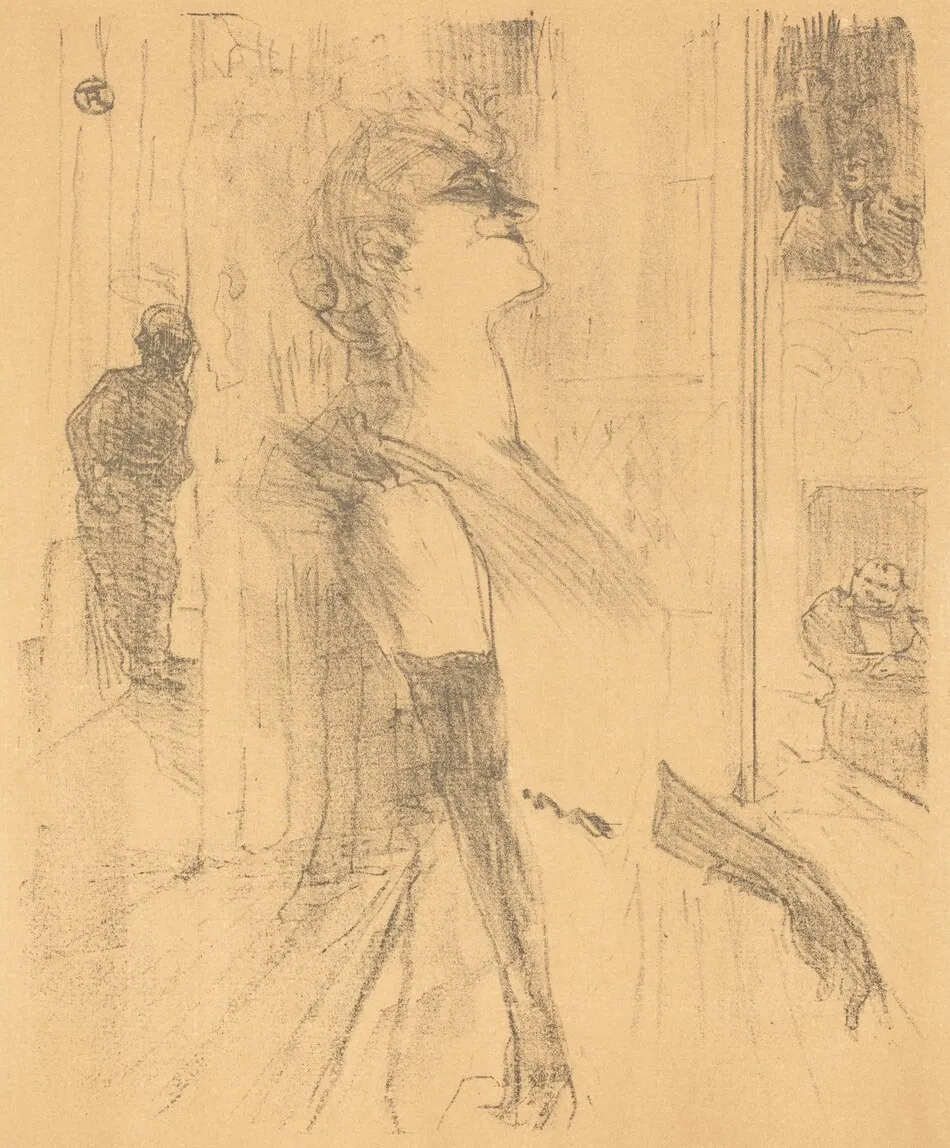 On the Stage (Sur la scène) by Henri de Toulouse-Lautrec