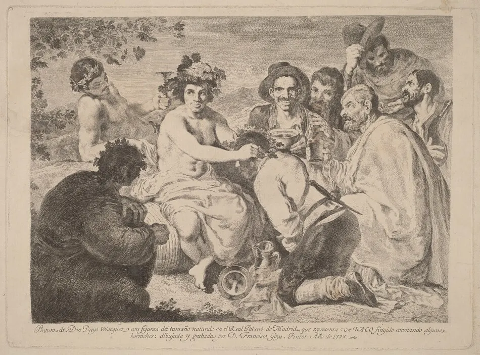 Baco (Bacchus) by Francisco Goya