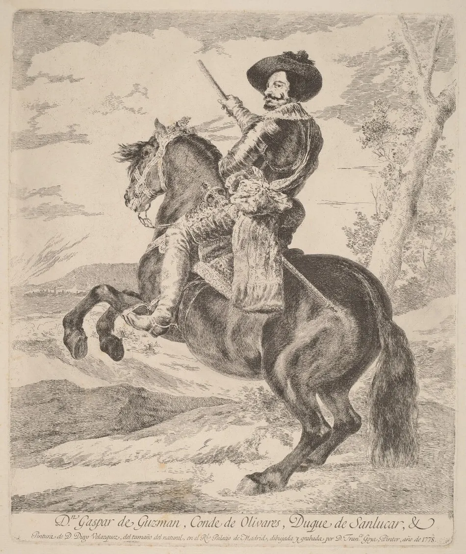 Gaspar de Guzman, Conde Duque de Olivares by Francisco Goya