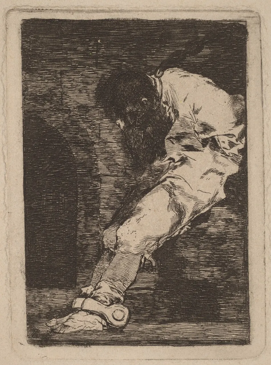 Si es delinquente qe. muera presto (If He is Guilty, Let Him Die Quickly) by Francisco Goya