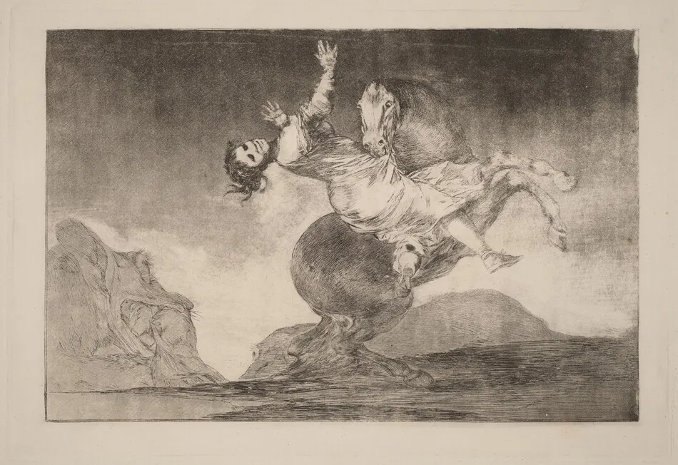El caballo raptor (The Horse-Abductor) by Francisco Goya