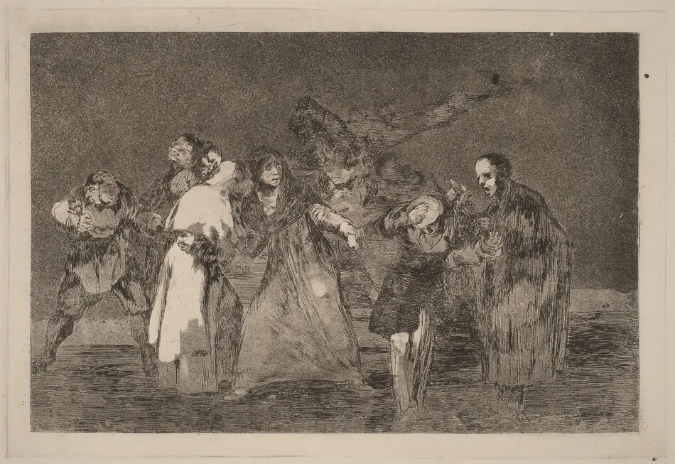 Sanan cuchilladas mas no malas palabras (Wounds Heal Quicker than Hasty Words) by Francisco Goya
