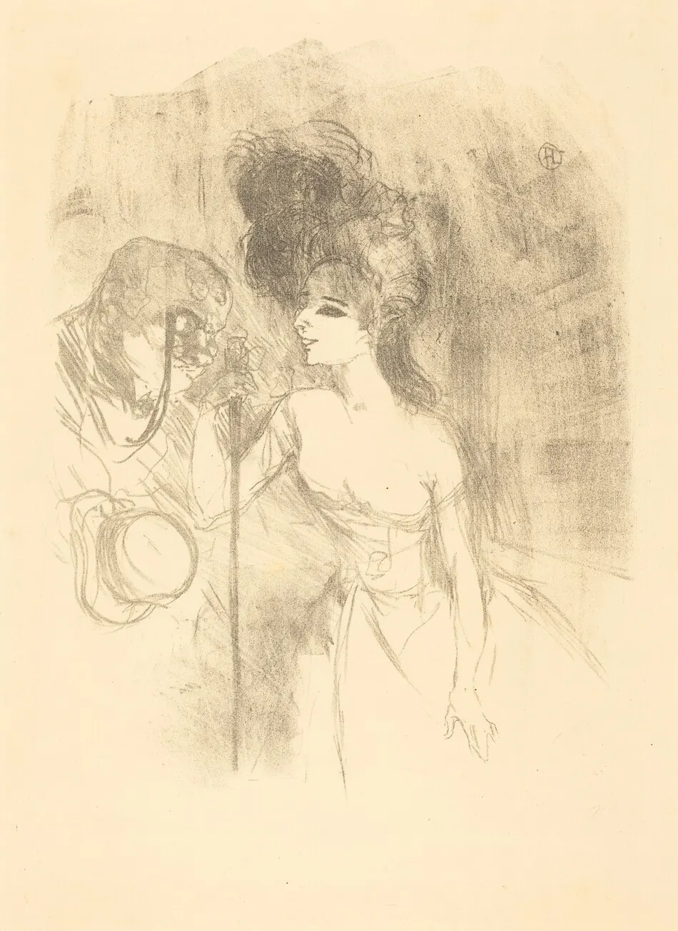 Anna Held and Baldy (Anna Held et Baldy) by Henri de Toulouse-Lautrec